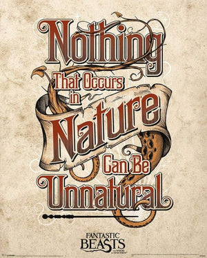 Pyramid Fantastic Beasts Unnatural Poster 40x50cm | Yourdecoration.co.uk