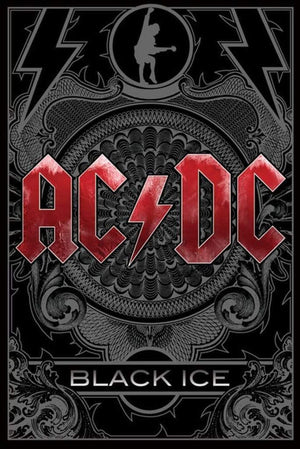 Pyramid AC DC Black Ice Poster 61x91,5cm | Yourdecoration.co.uk
