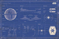 Pyramid Star Wars Imperial fleet blueprint Poster 91,5x61cm | Yourdecoration.co.uk