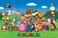 Pyramid Super Mario Characters Poster 91,5x61cm | Yourdecoration.co.uk