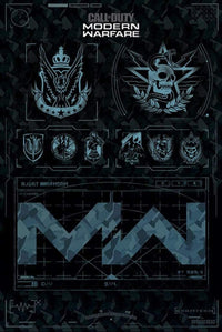 Pyramid Call of Duty Modern Warfare Fractions Poster 61x91,5cm | Yourdecoration.co.uk