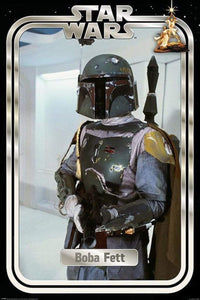 Pyramid Star Wars Boba Fett Retro Packaging Poster 61x91,5cm | Yourdecoration.co.uk