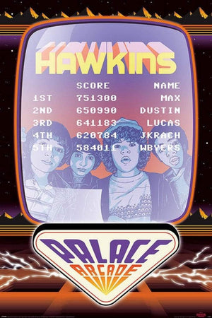 Pyramid Stranger Things Palace Arcade Poster 61x91,5cm | Yourdecoration.co.uk