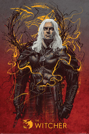 Pyramid The Witcher Geralt the Wolf Poster 61x91,5cm | Yourdecoration.co.uk