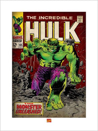 Pyramid Incredible Hulk Monster Unleashed Art Print 60x80cm | Yourdecoration.co.uk