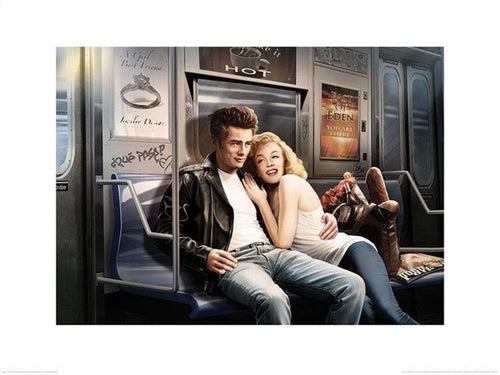 Pyramid Subway Ride J J Brando Art Print 60x80cm | Yourdecoration.co.uk