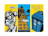 Pyramid Doctor Who Comic Sections Art Print 60x80cm | Yourdecoration.co.uk