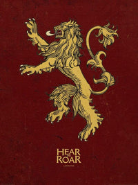 Pyramid Game of Thrones Lannister Art Print 60x80cm | Yourdecoration.co.uk