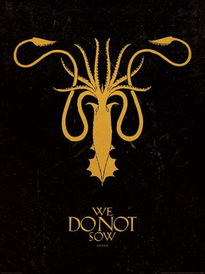 Pyramid Game of Thrones Greyjoy Art Print 60x80cm | Yourdecoration.co.uk
