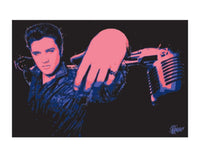 Pyramid Elvis Presley Microphone Art Print 40x50cm | Yourdecoration.co.uk