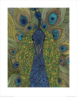 Pyramid Valentina Ramos The Peacock Art Print 40x50cm | Yourdecoration.co.uk