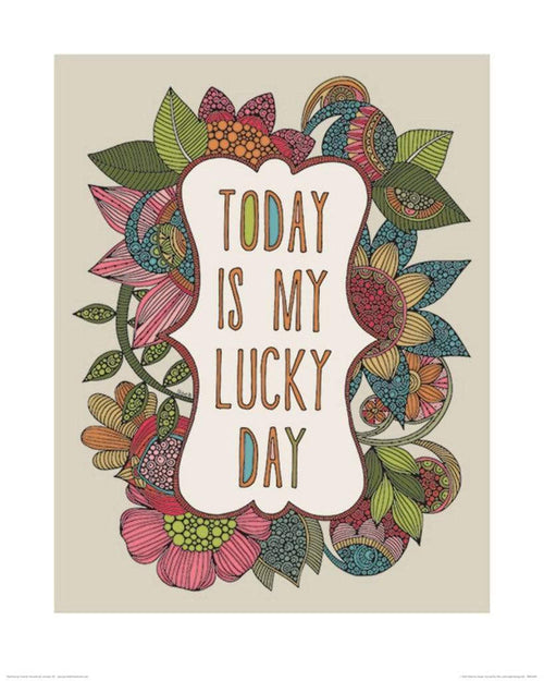 Pyramid Valentina Ramos Today is my Lucky Day Art Print 40x50cm | Yourdecoration.co.uk