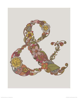 Pyramid Valentina Ramos Ampersand Art Print 40x50cm | Yourdecoration.co.uk