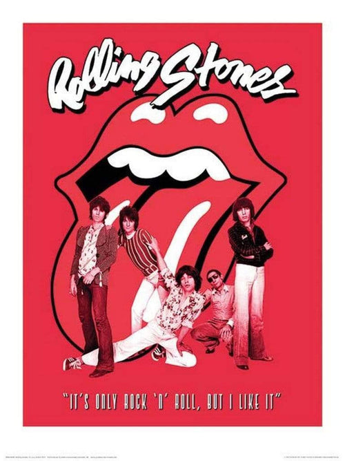 Pyramid The Rolling Stones Its Only Rock n Roll Art Print 30x40cm | Yourdecoration.co.uk