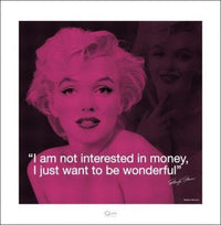 Pyramid Marilyn Monroe iQuote Art Print 40x40cm | Yourdecoration.co.uk