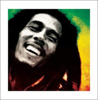 Pyramid Bob Marley Paint Art Print 40x40cm | Yourdecoration.co.uk