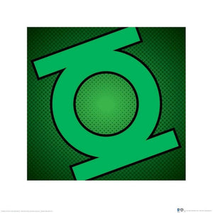 Pyramid DC Comics Green Lantern Symbol Art Print 40x40cm | Yourdecoration.co.uk
