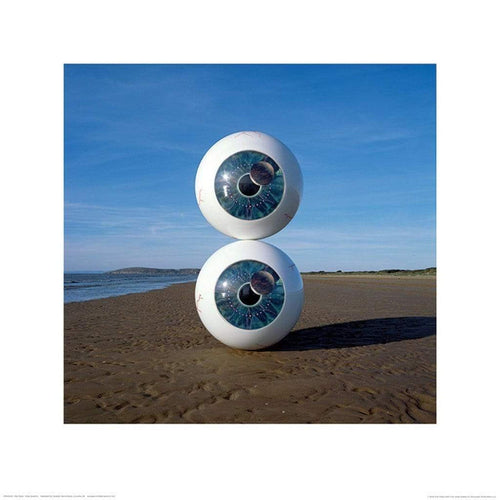 Pyramid Pink Floyd Pulse Eyeballs Art Print 40x40cm | Yourdecoration.co.uk