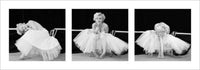 Pyramid Marilyn Monroe Ballerina Triptych Art Print 33x95cm | Yourdecoration.co.uk