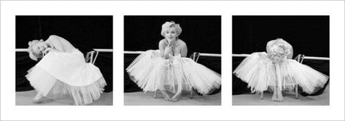 Pyramid Marilyn Monroe Ballerina Triptych Art Print 33x95cm | Yourdecoration.co.uk