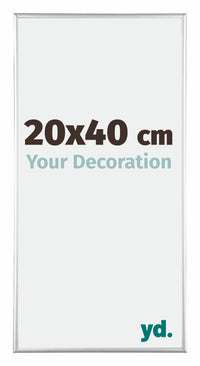 Austin Aluminium Photo Frame 20x40cm Silver High Gloss Front Size | Yourdecoration.co.uk