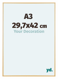 Austin Aluminium Photo Frame 29 7x42cm A3 Gold Vintage Front Size | Yourdecoration.co.uk