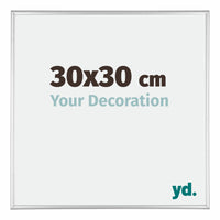 Austin Aluminium Photo Frame 30x30cm Silver High Gloss Front Size | Yourdecoration.co.uk