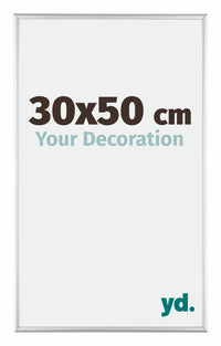 Austin Aluminium Photo Frame 30x50cm Silver High Gloss Front Size | Yourdecoration.co.uk