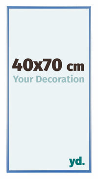 Austin Aluminium Photo Frame 40x70cm Steel Blue Front Size | Yourdecoration.co.uk