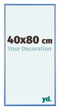 Austin Aluminium Photo Frame 40x80cm Steel Blue Front Size | Yourdecoration.co.uk