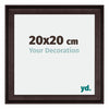 Birmingham Wooden Photo Frame 20x20cm Brown Front Size | Yourdecoration.co.uk