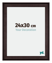 Birmingham Wooden Photo Frame 24x30cm Brown Front Size | Yourdecoration.co.uk