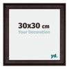 Birmingham Wooden Photo Frame 30x30cm Brown Front Size | Yourdecoration.co.uk