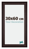 Birmingham Wooden Photo Frame 30x60cm Brown Front Size | Yourdecoration.co.uk