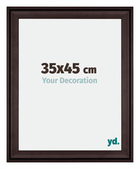 Birmingham Wooden Photo Frame 35x45cm Brown Front Size | Yourdecoration.co.uk