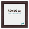 Birmingham Wooden Photo Frame 40x40cm Brown Front Size | Yourdecoration.co.uk