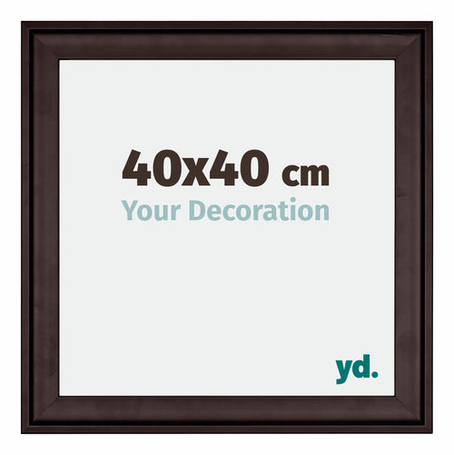 Birmingham Wooden Photo Frame 40x40cm Brown Front Size | Yourdecoration.co.uk