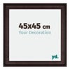 Birmingham Wooden Photo Frame 45x45cm Brown Front Size | Yourdecoration.co.uk