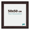 Birmingham Wooden Photo Frame 50x50cm Brown Front Size | Yourdecoration.co.uk