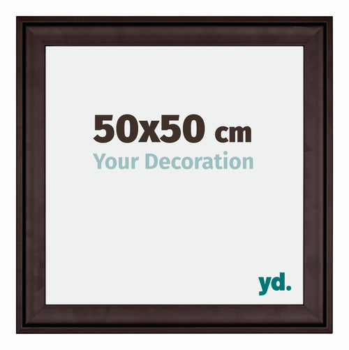 Birmingham Wooden Photo Frame 50x50cm Brown Front Size | Yourdecoration.co.uk