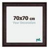 Birmingham Wooden Photo Frame 70x70cm Brown Front Size | Yourdecoration.co.uk