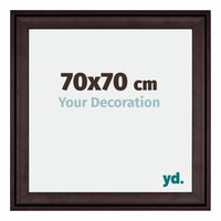 Birmingham Wooden Photo Frame 70x70cm Brown Front Size | Yourdecoration.co.uk