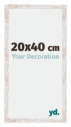 Catania MDF Photo Frame 20x40cm White Wash Size | Yourdecoration.co.uk