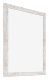 Catania MDF Photo Frame 25x25cm White Wash Front Oblique | Yourdecoration.co.uk