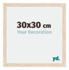 Catania MDF Photo Frame 30x30cm Oak Size | Yourdecoration.co.uk