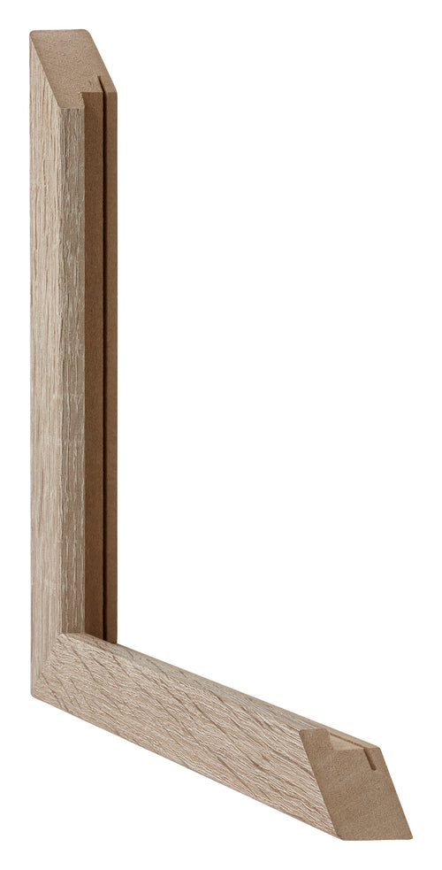 Catania MDF Photo Frame 42x59 4cm A2 Oak Detail Intersection | Yourdecoration.co.uk