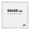 Catania MDF Photo Frame 50x50cm White Wash Size | Yourdecoration.co.uk