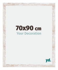 Catania MDF Photo Frame 70x90cm White Wash Size | Yourdecoration.co.uk