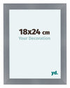 Como MDF Photo Frame 18x24cm Aluminium Brushed Front Size | Yourdecoration.co.uk