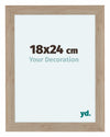 Como MDF Photo Frame 18x24cm Oak Light Front Size | Yourdecoration.co.uk